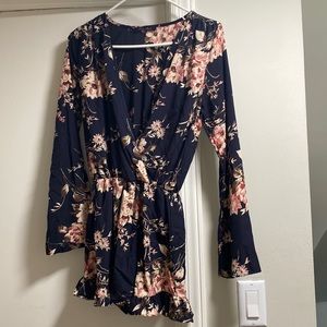 Honey Punch Floral Romper